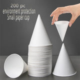 200Pcs Eco-Friendly Small Paper Cups Wax-Free Disposable Dispenser Cups for Shaved Ice, Water V1192-AZ-W-24047
