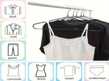 Black Blue plastic-coated metal hangers, non-slip clothes hangers, 50-pack hangers, durable hangers, V1347-127-BLU-92141