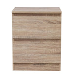 Artiss Bedside Table 2 Drawers - PEPE Oak FURNI-E-PURE-WD