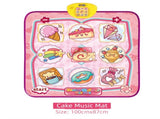 2-Pack Kids Multifunctional Electronic Dance Mat - Dessert & Pink Ornament Theme Play Mat V888-ELOSUNG39964