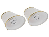 2PCS Fabric Lampshade European Style Lamp Shade for E14 Screw Chandelier Wall Lamp Beige White Gold V1294-YM0710-3119210206411