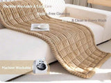 Plush Pet Couch Cover, Ultra-Soft Non-Slip Sofa Protector with Waterproof Lining for Dogs & Cats V1366-AZ2-W-10890