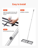 VEVOR 10x30in Lawn Leveling Rake 83.9 in Adjustable Handle for Yard Golf Court V952-CPPZPEKCGK10XK3HSV0