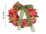 Thanksgiving Wreath Fall Hydrangea Bowknot Decoration Flower Garland Wreath Thanksgiving Front Door V1294-YM0710-10295794