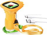 Children's Microscope - Portable Children's Microscope - 0-inch Screen - Digital Microscope - 200x V1188-MS-313-0064