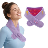 Red Light Therapy Heating Massage Wrap Wireless Cordless Design with 36 LED Lights, 660-850nm V1341-ZY-3JAJGPAC-PINK