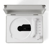 Crosley Cruiser Portable Retro CD Player with Stereo Bluetooth Speakers, FM Radio - White Sands V398-CR3505A-WS