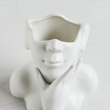 Simple Ceramic Vase Flower Arrangement Decorative Vase Living Room Ornament V1294-YM0714-211230TW01-2