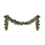 Jingle Jollys 3M Christmas Garland Pre-lit LED with Pine Cones Xmas Decor Green XM-TR-GAR-BR-3M-LED