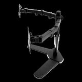 13"-27" Dual Screen Monitor Stand TV Bracket Computer Display Desk Mount Holder V63-824361