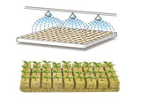 100 Pcs Rockwool Cubes, 1.57 Rock Wool Planting Cubes, Rock Wool for Hydroponic Growing, Perfect for V1192-AZ-W-17514