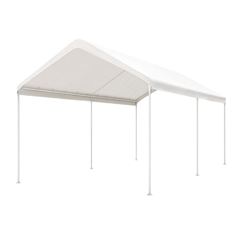 Instahut Carports 3x6m Carport Kits Steel Shelter Gazebo Canopy Garage Portable Garden Shed CAPT-H-3X6-WH-N-AB