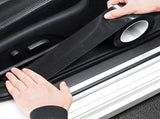 5 RollsD Carbon Fibre Tape for Car Door Sill, Anti-Collision Waterproof Protector Sticker, Black, V1189-LC-QP-00639