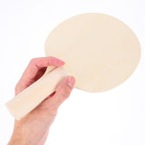 12Pcs DIY Wooden Ping Pong Paddle Blank Unpainted for Painting V1192-AZ-W-21481
