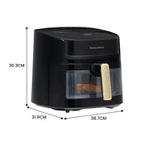 Morphy Richards 6.5L Digital Air Fryer MRAF72BK LED Touch Control Panel 8 Preset Cooking Progra
