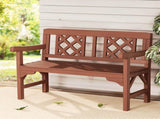 Gardeon Outdoor Garden Bench Wooden Chair 2 Seat Patio Furniture Lounge Natural ODF-BENCH-2SEAT-NTL