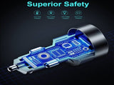 CHOETECH TC0011 130W 3 Ports Fast Car Charger V28-ELECHOTC0011