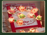 Cute Christmas Character LED String Lights 6M 40-Light Santa Claus Battery Operated Fairy Lights V888-ELOSUNG47526
