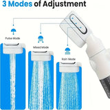 Portable Electric Shower, 4000mAh Battery with 1-2 Hours Runtime, 3 Spray Modes, Perfect for V1232-BXLY-001