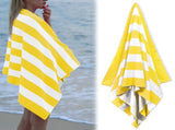 Large Oversized Beach Towel - Big Size Cotton 35 x 70 Inch Striped Pool Towel, Large Cabana Soft V1189-LWWAL-20260401-05589