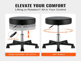 Rolling Stools with Wheels, 400 LBS Weight Capacity Adjustable Height Stool with Ultra-Thick Seat V952-YDHSNLYXWKBWF5VS0V0