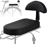 luggage carrier cushion with backrest, leather bicycle saddle cushion for the back of a children's V1189-LC-QP-00822