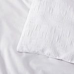 Bianca Cosmo White Soft Chenille Geometric Quilt Cover Set Super King V442-BCA-QUILTCS-COSMO-WHITE-SK