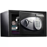 Black Digital Security Safe 16.4L with Solid Steel Construction and Carpet Interior V178-69001