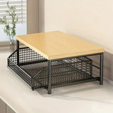 Modern Kitchen Microwave Shelf with Drawer Sturdy and solid structure, designed to save counter V1102-CTSZWJ001
