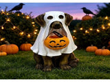 Halloween Dog Candy Bowl Decoration, Cute Dog Figurine with Candy Dish, Freestanding Halloween Trick V1369-AZ3-W-21692