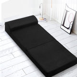 Giselle Bedding Foldable Mattress Folding Foam Bed Mat Black FOAM-MFM-CU02-MES-BK