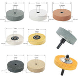 Buffing Polishing Wheel Kit 3 inch,for Bench Buffer/Bench Grinder,Buffing Wheel Hole 3/8 inch,Drill V1370-AZ4-07841