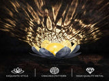 Garden Solar Light Outdoor Glass Lotus Decoration, Waterproof Metal LED Flower Lights for V1192-AZ-W-15886
