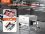 Manual Meat Mixer, 10L Fixed Tank Meat Processing Equipment, Stainless V952-SYRLJBJBKQXKXAJIU001V0