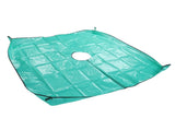 Landscape Tarp for Trimming Water Proof Pruning Tarp with 11.8 Inch Hole 4 Corner Buckles for Easy V1294-YM0901-3111250192011