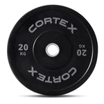 CORTEX 20kg Black Series V2 50mm Rubber Olympic Bumper Plate V420-CSWP-OBPV220-2