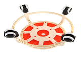 Round Rolling Low Stool Comfortable Universal Wheel Movable Mini Stool High Weight Capacity for Home V1294-YM0706-3116230016212