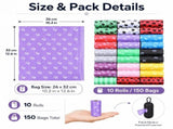 10Roll 150Pcs Pet Waste Poop Bags Dog Clean Up Refill Garbage Bag V1370-AZ4-19000