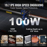 100W CO2 Laser Engraver Engraving Carving Print Machine 600x900 mm Workbed V952-YTSDKJACCO290L8BOV3