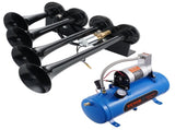 Train Horns Kit, 4 Trumpet Air Horn Kit, 150dB Train Horns for Pickup Trucks, 12V 120 psi Air V952-QLBYCQGTZ12VRGCVHV9