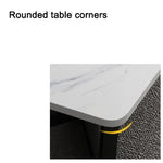 120x60cm Matte White Minimalist Slate Coffee Table Marble Tea Table Living Room Rectangle Cocktail V255-MATTEWTABLE-COFFEE