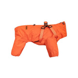 Dog Raincoat Waterproof Reflective Adjustable Harness Jacket - Orange S V1263-JX-7971-1