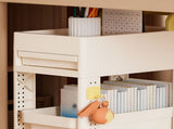 Storage Cart Space Saving Plastic Rolling Storage Organizer with Hooks Handle for Office Bedroom V1294-YM0901-3117240235211