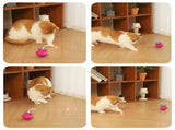 Interactive Tumbler Cat Toy with 360&deg Rotating Laser Pointer Auto-Activated, Low-Noise, V1341-ZY-8T4EVLWH-PINK