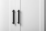 STOCKHOLM UNIVERSAL STORAGE CUPBOARD - HAMPTONS - DECO BLACK HANDLE V164-ECS1DB