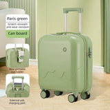 20 Inch Cute Carry On Suitcase, Hard Shell Cabin Luggage with USB Charging Port & Cup Holder, V1265-YY-281
