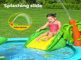 Bestway Kids Inflatable Splash Play Pool with Slide Ball Crocodile Fishing Net BW-POOL-PLAY-53166