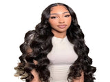 28-Inch Black Wig - Long Straight Synthetic Hair Wig for Daily Wear & Cosplay V1192-D9