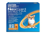 NexGard Spectra Dogs 2-3.5kg 6pk NEXGARD-WNGSXS_NZ