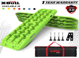 X-BULL 2PCS Recovery Tracks Snow Tracks Mud tracks 4WD With 4PC mounting bolts Green V211-AU-XBRT017
